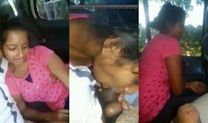 Cute desi girl oral sex in a car Cute desi girl oral sex in a car